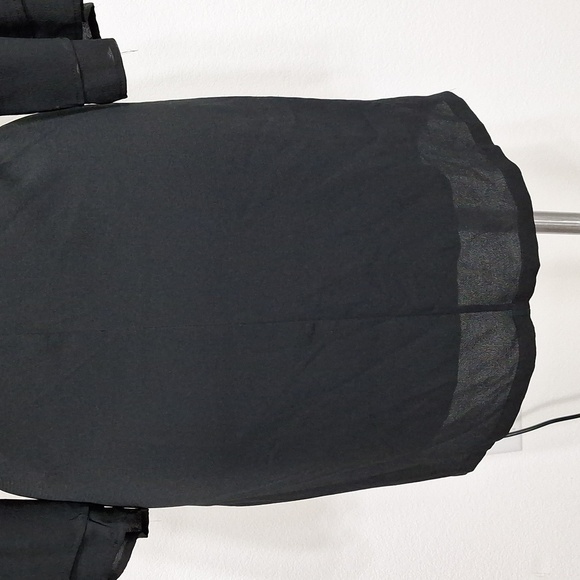 Belongsci Black Whimsigoth Fairy Ruffle Bell Sleeves V-Neck Dress XL - Picture 8 of 15